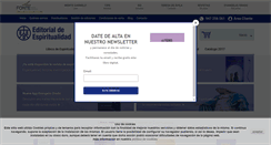 Desktop Screenshot of editorialdeespiritualidad.com